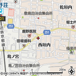 京都府城陽市富野西垣内32周辺の地図