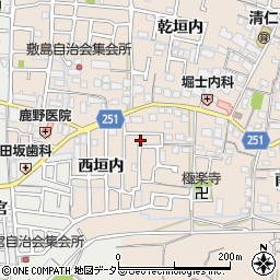京都府城陽市富野西垣内38周辺の地図