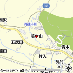 愛知県豊川市御津町金野（藤ケ山）周辺の地図