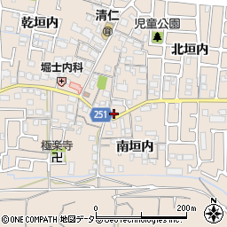 京都府城陽市富野北垣内80周辺の地図