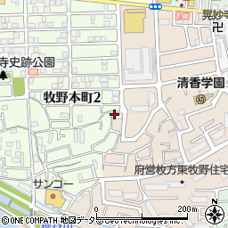 大阪府枚方市東牧野町21-6周辺の地図