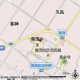 愛知県豊橋市賀茂町森信周辺の地図