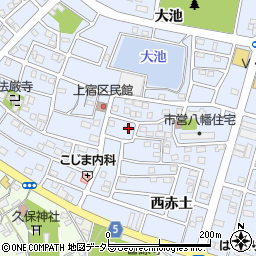 愛知県豊川市八幡町上宿95周辺の地図