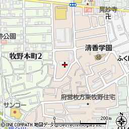 大阪府枚方市東牧野町26周辺の地図