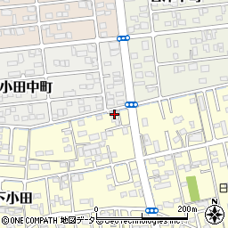 静岡県焼津市下小田345-3周辺の地図