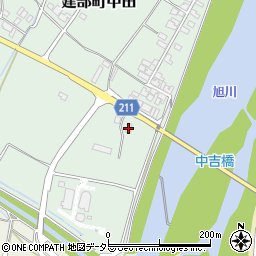 岡山県岡山市北区建部町中田718周辺の地図