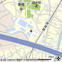 静岡県企業局於呂浄水場周辺の地図