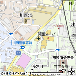キリン堂薬局　川西丸の内店周辺の地図