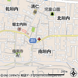京都府城陽市富野北垣内79周辺の地図