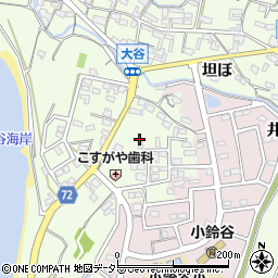 愛知県常滑市大谷道向周辺の地図