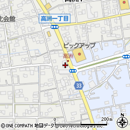 静清信用金庫高洲支店周辺の地図