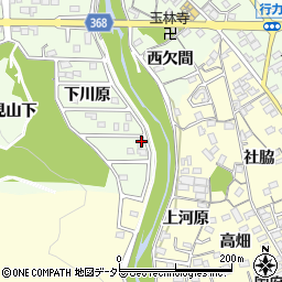 愛知県豊川市御油町下川原25周辺の地図
