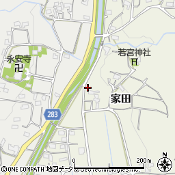 静岡県磐田市家田394-1周辺の地図