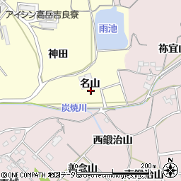 愛知県西尾市吉良町瀬戸（名山）周辺の地図