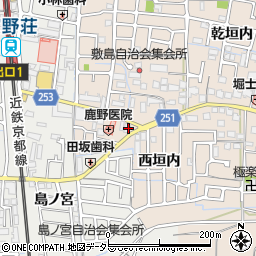 京都府城陽市富野西垣内24周辺の地図