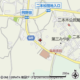 三重県亀山市阿野田町1199-14周辺の地図