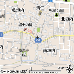 京都府城陽市富野北垣内84周辺の地図