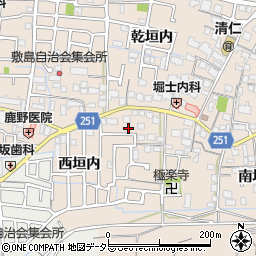 京都府城陽市富野西垣内41周辺の地図