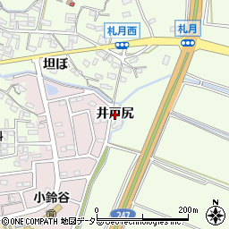 愛知県常滑市大谷（井戸尻）周辺の地図