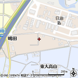 愛知県知多郡武豊町嶋田周辺の地図