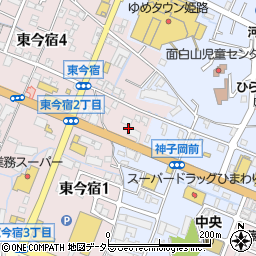 ホリデー車検姫路　今宿店周辺の地図