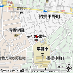 大阪府枚方市招提平野町1周辺の地図