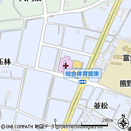武豊町総合体育館周辺の地図