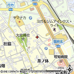 愛知県豊川市国府町清水8周辺の地図