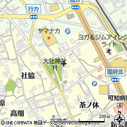 愛知県豊川市国府町清水24周辺の地図