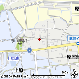 愛知県知多郡武豊町原屋敷周辺の地図