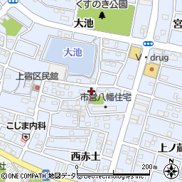 愛知県豊川市八幡町上宿101周辺の地図