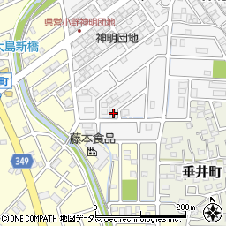 兵庫県小野市神明町682周辺の地図