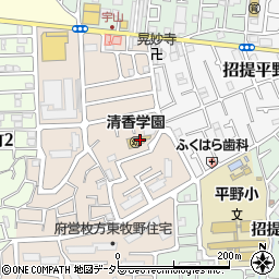 清香学園周辺の地図