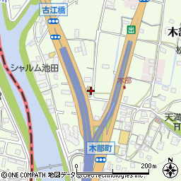 大阪府池田市木部町202周辺の地図