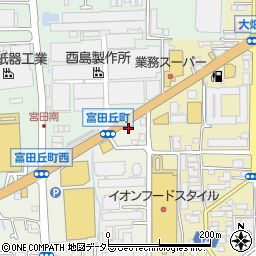 大阪府高槻市富田丘町12周辺の地図