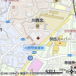 兵庫県川西市丸の内町5周辺の地図