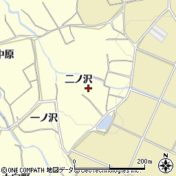 愛知県豊橋市石巻平野町二ノ沢周辺の地図