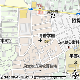 大阪府枚方市東牧野町25-15周辺の地図