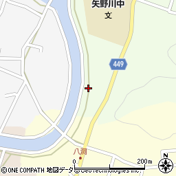 兵庫県相生市若狭野町寺田262周辺の地図