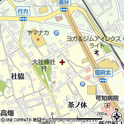 愛知県豊川市国府町清水10-9周辺の地図