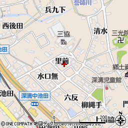 愛知県額田郡幸田町深溝里前16周辺の地図