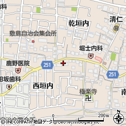 京都府城陽市富野西垣内39周辺の地図