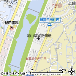 岡山県貨物運送株式会社　オカケン引越センター周辺の地図