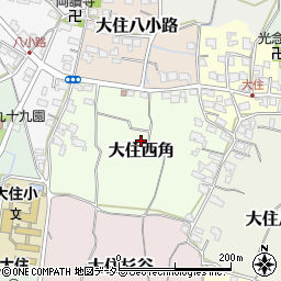 京都府京田辺市大住西角周辺の地図
