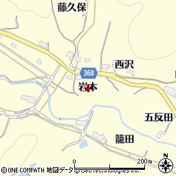 愛知県豊川市御津町金野岩本周辺の地図
