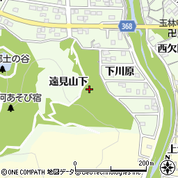 愛知県豊川市御油町遠見山下周辺の地図