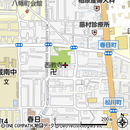 大阪府高槻市春日町周辺の地図