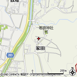 静岡県磐田市家田318周辺の地図