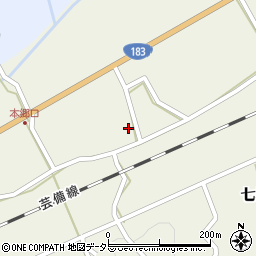 広島県庄原市七塚町1183周辺の地図