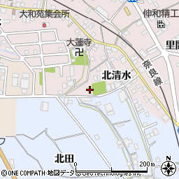 京都府城陽市長池北清水95周辺の地図